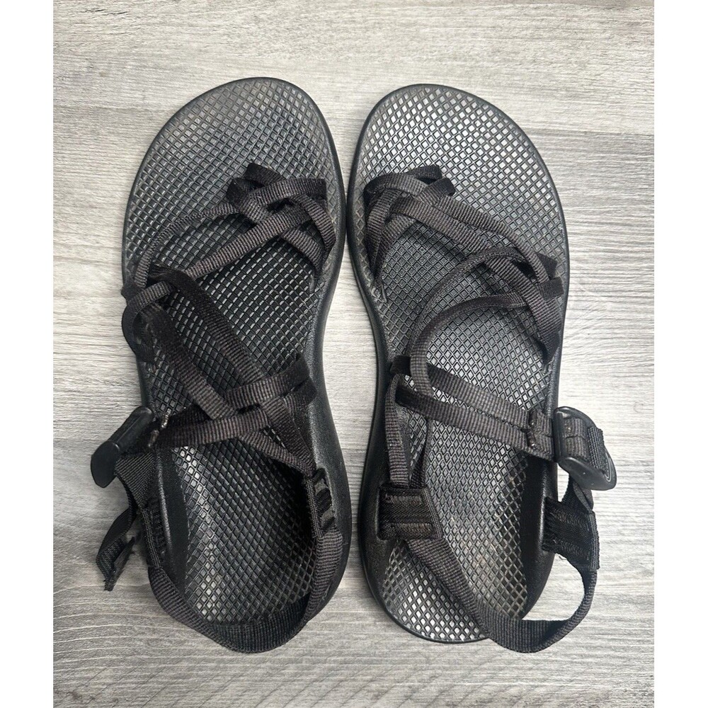 Chaco Women's ZX/2 Cloud Sandals Size 10 Wide Black Dual Straps